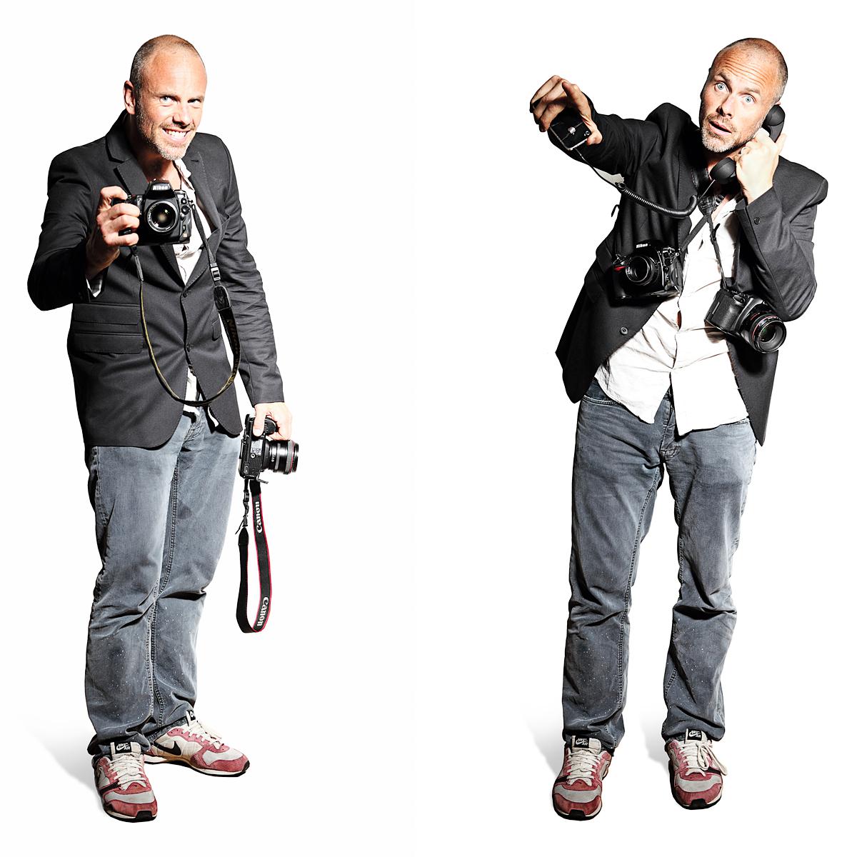 Portrait of Fredrik Bond, Director of Shots Magazine by London photographer Julian Hanford